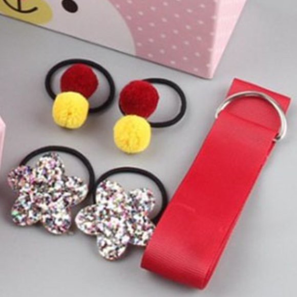 Charlize Kids Hair Accessories Gift Set Wine Red - Picture 3 of 3